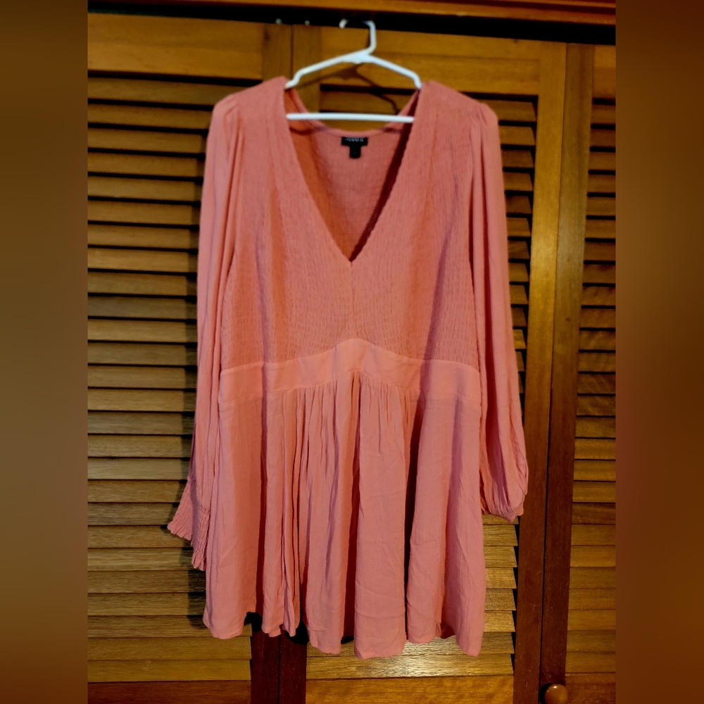 Women's V-Neck Peasant Blouse - Corral Torrid